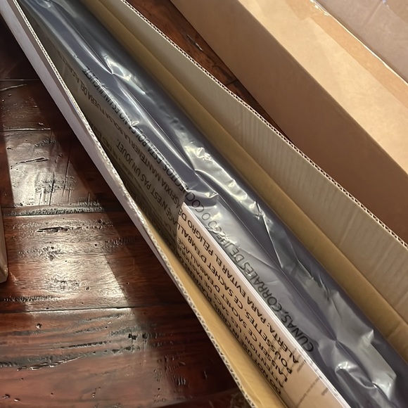 NWT! Pottery Barn Kids - Navy Linen Cordless Blackout Shades 36” wide - Picture 5 of 7